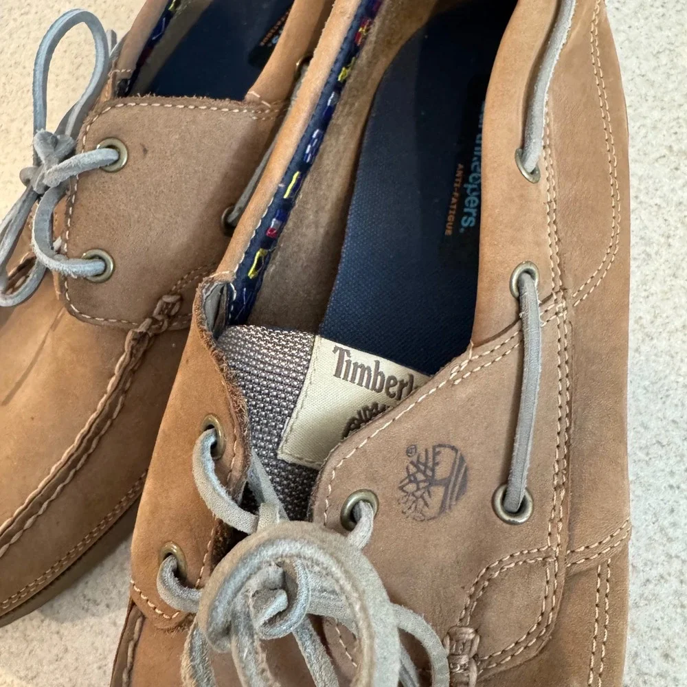 Timberland Earthkeepers Boat‎ Shoes Mens 15M Tan Brown Leather Nautical